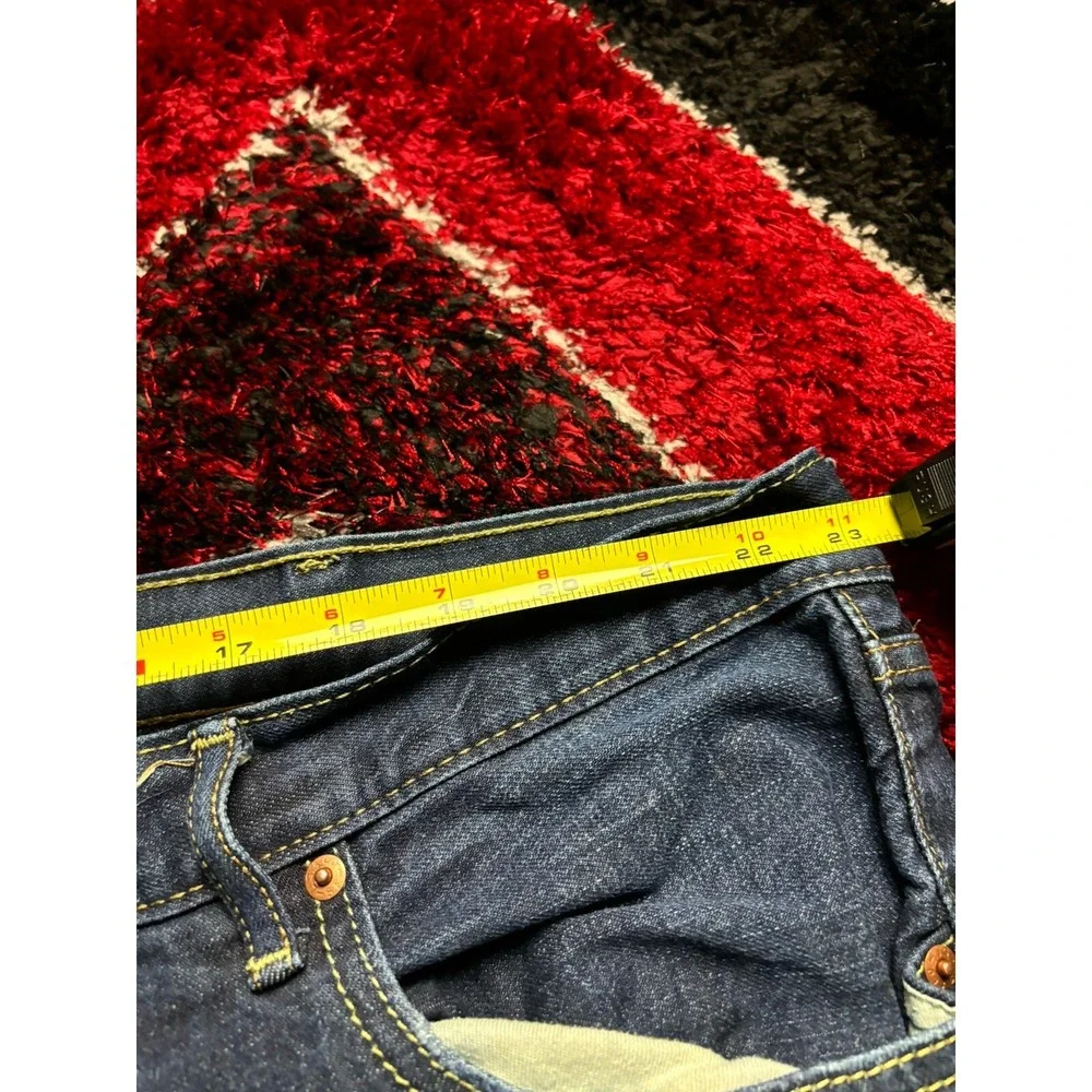 Levis 559 Jeans Mens 46x32 Relaxed Straight Leg Denim Blue Dark Wash Zip Pants